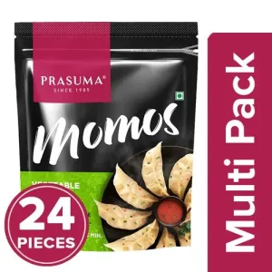 Prasuma Momos - Vegetable, 2 x 24 pcs Multipack