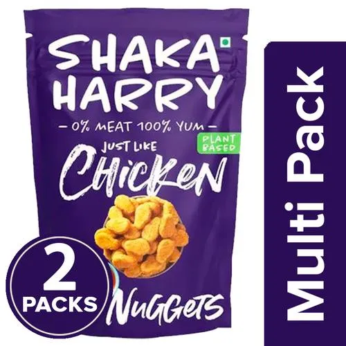 Shaka Harry Just Like Chicken Classic Nuggets - Plant Based & Vegan, 2x250 g Multipack