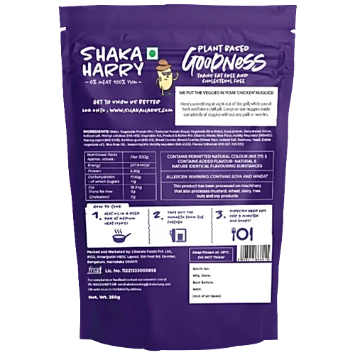 Shaka Harry Just Like Chicken Classic Nuggets - Plant Based & Vegan, 2x250 g Multipack - Image 2