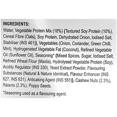 PFC Foods Plant Based Guleri Kebab Patty - Protein Rich, Ready To Cook, Frozen Vegetarian Snack, 400 g Pouch - Image 3