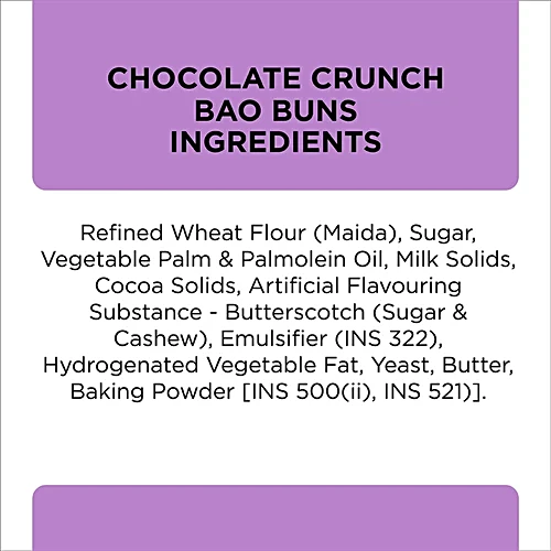 Prasuma Bao Buns - Choco Burst, Delicious Filling, Soft, Fluffy, Frozen, 2x100 g (4 pcs) Multipack - Image 3