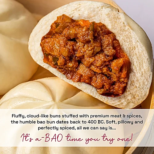 Prasuma Bao Buns - Choco Burst, Delicious Filling, Soft, Fluffy, Frozen, 2x100 g (4 pcs) Multipack - Image 6