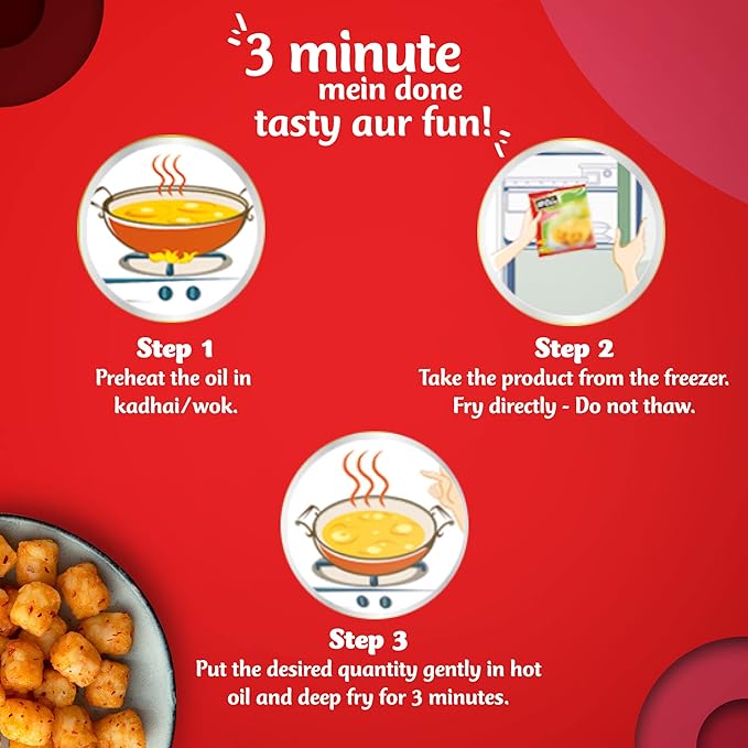 McCain Crunchy Potato Nuggets - Chilli Garlic Potato Bites, 700 g - Image 4